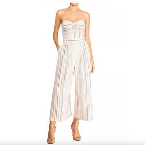 Parker Bohemia striped strapless sweetheart jumpsuit